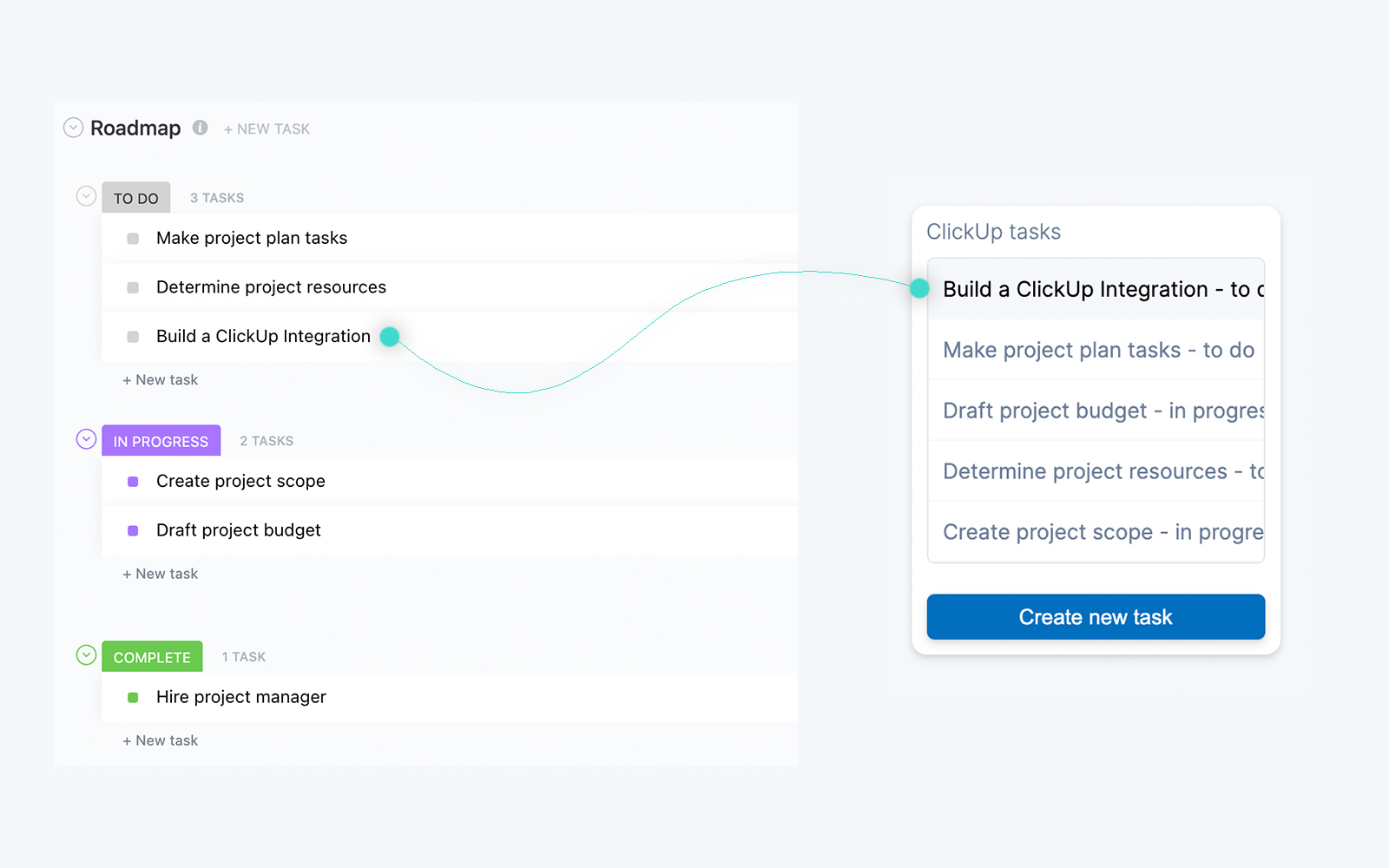Link Existing Tasks Link Existing Tasks